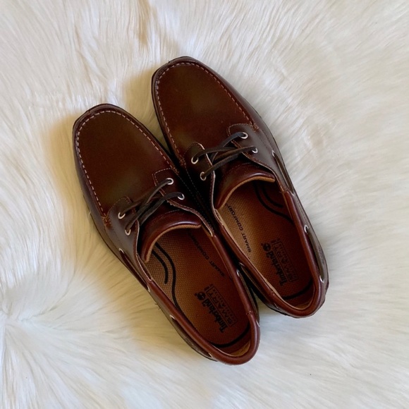 Timberland Brown Annapolis Moc Toe Boat Shoes - Picture 5 of 7